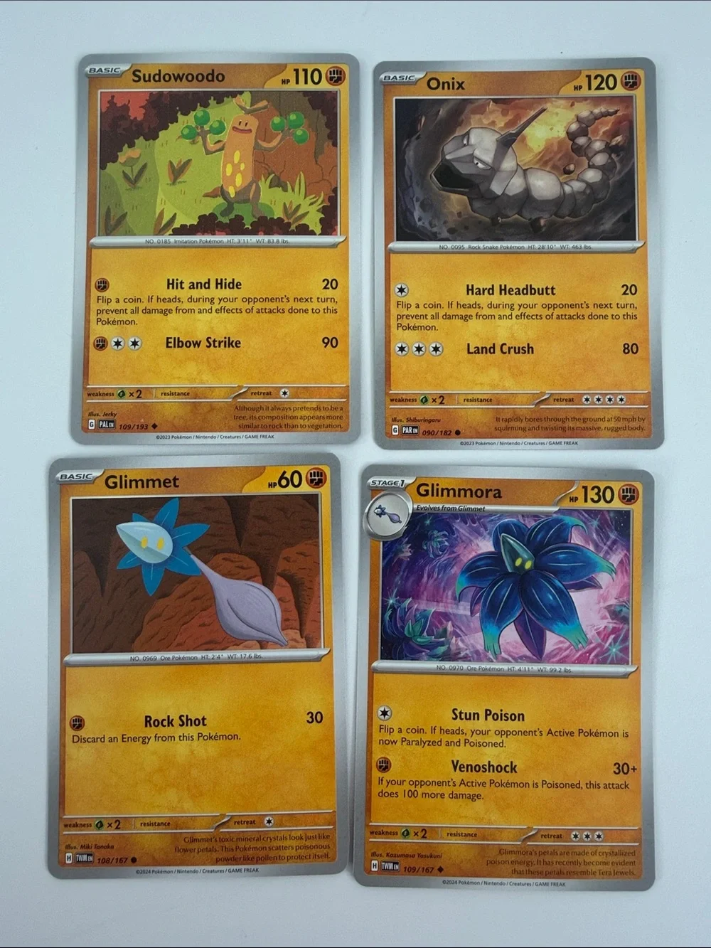 🪨 Rocks Pokémon Card Lot | Onix Sudowoodo Steelix Gigalith ✨5/$25✨